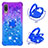 Coque Silicone Housse Etui Gel Bling-Bling avec Support Bague Anneau S02 pour Samsung Galaxy A02 Petit