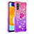 Coque Silicone Housse Etui Gel Bling-Bling avec Support Bague Anneau S02 pour Samsung Galaxy A04s Petit