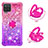 Coque Silicone Housse Etui Gel Bling-Bling avec Support Bague Anneau S02 pour Samsung Galaxy A12 5G Petit