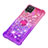 Coque Silicone Housse Etui Gel Bling-Bling avec Support Bague Anneau S02 pour Samsung Galaxy A12 5G Petit