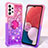 Coque Silicone Housse Etui Gel Bling-Bling avec Support Bague Anneau S02 pour Samsung Galaxy A13 4G Petit