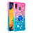 Coque Silicone Housse Etui Gel Bling-Bling avec Support Bague Anneau S02 pour Samsung Galaxy A20 Petit