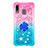 Coque Silicone Housse Etui Gel Bling-Bling avec Support Bague Anneau S02 pour Samsung Galaxy A20 Petit