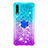 Coque Silicone Housse Etui Gel Bling-Bling avec Support Bague Anneau S02 pour Samsung Galaxy A30S Petit