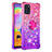 Coque Silicone Housse Etui Gel Bling-Bling avec Support Bague Anneau S02 pour Samsung Galaxy A31 Petit