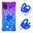 Coque Silicone Housse Etui Gel Bling-Bling avec Support Bague Anneau S02 pour Samsung Galaxy A31 Petit