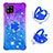 Coque Silicone Housse Etui Gel Bling-Bling avec Support Bague Anneau S02 pour Samsung Galaxy A42 5G Petit