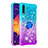 Coque Silicone Housse Etui Gel Bling-Bling avec Support Bague Anneau S02 pour Samsung Galaxy A50S Petit