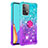 Coque Silicone Housse Etui Gel Bling-Bling avec Support Bague Anneau S02 pour Samsung Galaxy A52 4G Petit