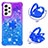 Coque Silicone Housse Etui Gel Bling-Bling avec Support Bague Anneau S02 pour Samsung Galaxy A53 5G Petit