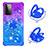 Coque Silicone Housse Etui Gel Bling-Bling avec Support Bague Anneau S02 pour Samsung Galaxy A72 4G Petit