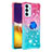 Coque Silicone Housse Etui Gel Bling-Bling avec Support Bague Anneau S02 pour Samsung Galaxy F34 5G Petit