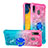 Coque Silicone Housse Etui Gel Bling-Bling avec Support Bague Anneau S02 pour Samsung Galaxy M10S Petit