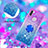 Coque Silicone Housse Etui Gel Bling-Bling avec Support Bague Anneau S02 pour Samsung Galaxy M11 Petit
