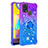 Coque Silicone Housse Etui Gel Bling-Bling avec Support Bague Anneau S02 pour Samsung Galaxy M21s Petit