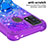 Coque Silicone Housse Etui Gel Bling-Bling avec Support Bague Anneau S02 pour Samsung Galaxy M21s Petit