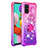 Coque Silicone Housse Etui Gel Bling-Bling avec Support Bague Anneau S02 pour Samsung Galaxy M40S Petit