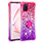 Coque Silicone Housse Etui Gel Bling-Bling avec Support Bague Anneau S02 pour Samsung Galaxy M60s Petit