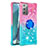 Coque Silicone Housse Etui Gel Bling-Bling avec Support Bague Anneau S02 pour Samsung Galaxy Note 20 5G Petit