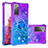 Coque Silicone Housse Etui Gel Bling-Bling avec Support Bague Anneau S02 pour Samsung Galaxy S20 FE 4G Violet