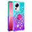 Coque Silicone Housse Etui Gel Bling-Bling avec Support Bague Anneau S02 pour Xiaomi Civi 2 5G Bleu Ciel