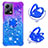 Coque Silicone Housse Etui Gel Bling-Bling avec Support Bague Anneau S02 pour Xiaomi Poco X5 5G Petit