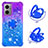 Coque Silicone Housse Etui Gel Bling-Bling avec Support Bague Anneau S02 pour Xiaomi Redmi 10 Prime Plus 5G Petit