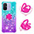 Coque Silicone Housse Etui Gel Bling-Bling avec Support Bague Anneau S02 pour Xiaomi Redmi 11A 4G Petit