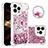 Coque Silicone Housse Etui Gel Bling-Bling avec Support Bague Anneau S03 pour Apple iPhone 13 Pro Max Petit