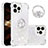 Coque Silicone Housse Etui Gel Bling-Bling avec Support Bague Anneau S03 pour Apple iPhone 13 Pro Max Petit