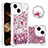 Coque Silicone Housse Etui Gel Bling-Bling avec Support Bague Anneau S03 pour Apple iPhone 14 Petit