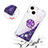 Coque Silicone Housse Etui Gel Bling-Bling avec Support Bague Anneau S03 pour Apple iPhone 14 Petit