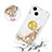 Coque Silicone Housse Etui Gel Bling-Bling avec Support Bague Anneau S03 pour Apple iPhone 14 Petit