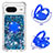 Coque Silicone Housse Etui Gel Bling-Bling avec Support Bague Anneau S03 pour Google Pixel 8 5G Petit