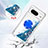 Coque Silicone Housse Etui Gel Bling-Bling avec Support Bague Anneau S03 pour Google Pixel 8 5G Petit