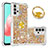 Coque Silicone Housse Etui Gel Bling-Bling avec Support Bague Anneau S03 pour Samsung Galaxy A32 4G Petit