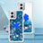 Coque Silicone Housse Etui Gel Bling-Bling avec Support Bague Anneau YB1 pour Motorola Moto G 5G (2023) Bleu