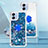 Coque Silicone Housse Etui Gel Bling-Bling avec Support Bague Anneau YB1 pour Samsung Galaxy M04 Petit