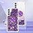 Coque Silicone Housse Etui Gel Bling-Bling avec Support Bague Anneau YB1 pour Samsung Galaxy Quantum4 5G Petit