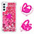 Coque Silicone Housse Etui Gel Bling-Bling avec Support Bague Anneau YB1 pour Samsung Galaxy Quantum4 5G Petit