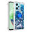 Coque Silicone Housse Etui Gel Bling-Bling avec Support Bague Anneau YB1 pour Xiaomi Poco X5 5G Bleu