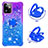 Coque Silicone Housse Etui Gel Bling-Bling avec Support Bague Anneau YB2 pour Motorola Moto G Power 5G (2023) Petit