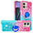 Coque Silicone Housse Etui Gel Bling-Bling avec Support Bague Anneau YB2 pour Motorola Moto G Stylus (2023) 5G Petit