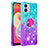 Coque Silicone Housse Etui Gel Bling-Bling avec Support Bague Anneau YB2 pour Samsung Galaxy A04 4G Petit