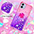 Coque Silicone Housse Etui Gel Bling-Bling avec Support Bague Anneau YB2 pour Samsung Galaxy A04 4G Petit