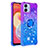 Coque Silicone Housse Etui Gel Bling-Bling avec Support Bague Anneau YB2 pour Samsung Galaxy A04 4G Violet