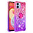 Coque Silicone Housse Etui Gel Bling-Bling avec Support Bague Anneau YB2 pour Samsung Galaxy F04 Petit