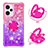 Coque Silicone Housse Etui Gel Bling-Bling avec Support Bague Anneau YB2 pour Xiaomi Poco F5 5G Petit