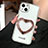 Coque Silicone Housse Etui Gel Bling-Bling JL1 pour Apple iPhone 13 Blanc