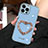 Coque Silicone Housse Etui Gel Bling-Bling JL1 pour Apple iPhone 13 Pro Max Bleu